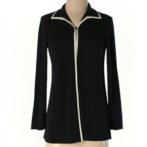 Ann Taylor Black White Cardigan